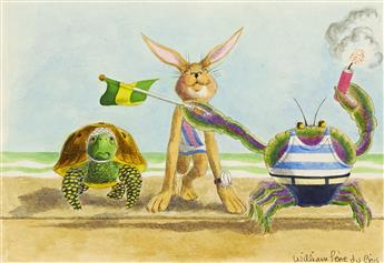 WILLIAM PÈNE DU BOIS. The Hare and the Tortoise and The Tortoise and the Hare. [CHILDRENS / AESOP / FABLE]